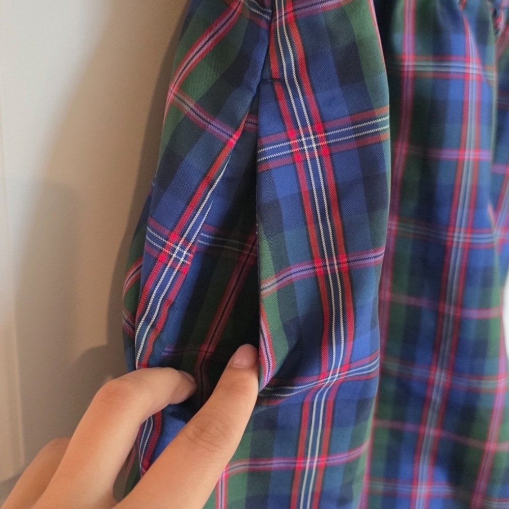 NWT! Old Navy Puff-Sleeve Plaid Fit & Flare Taffeta Mini Dress - Multiple - Picture 10 of 10